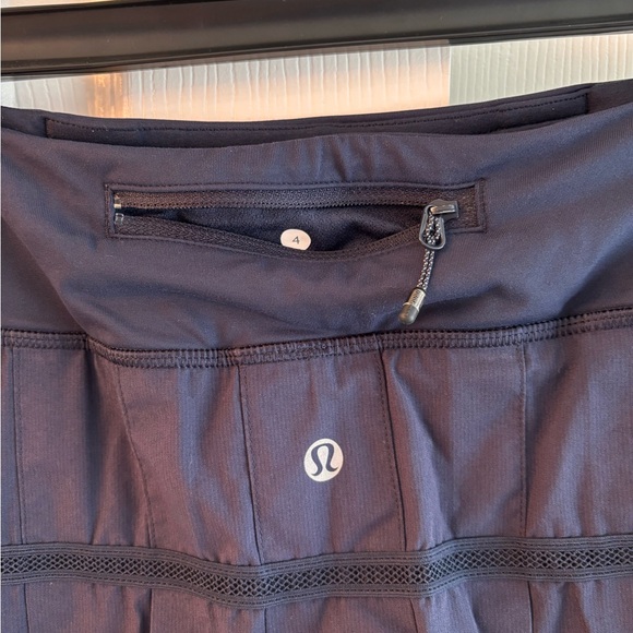 Lululemon Navy Tennis Skirt and Lucky in Love coordinating top. - Picture 5 of 10